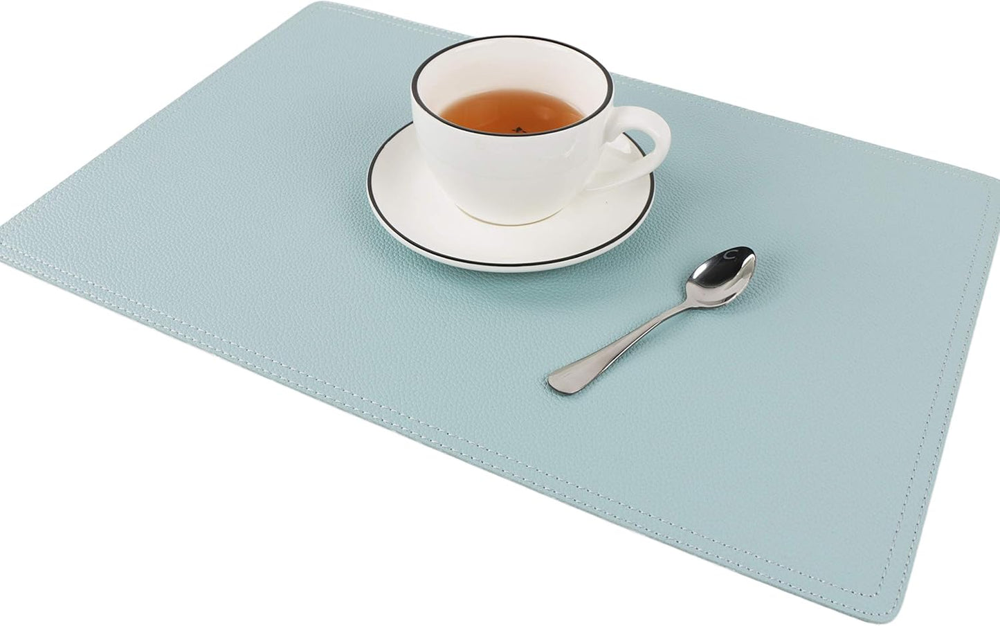 Faux Leather Placemats, PU Table Mats, Set of 4, Waterproof, Stain Resistant, Heat Resistant