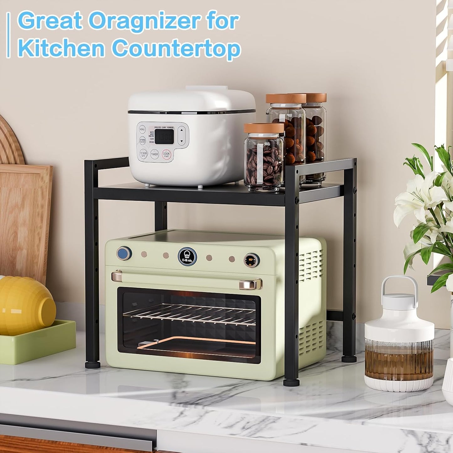 17.3 Inches Metal Storage Shelves,150LBS Heavy Duty Shelving Units and Storage For Small
