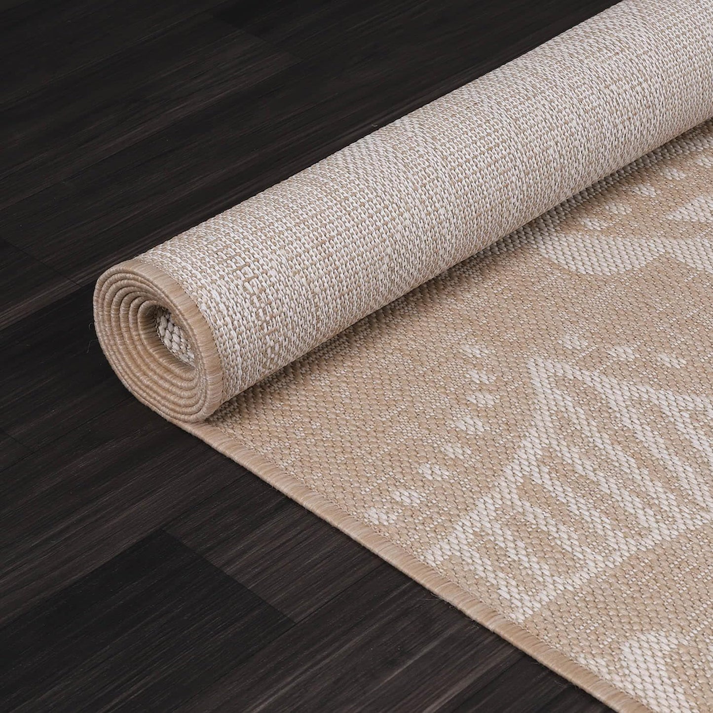 Medallion Outdoor Rug 5x7 Washable Outside Carpet for Indoor Patio Porch Waterproof Easy Cleaning