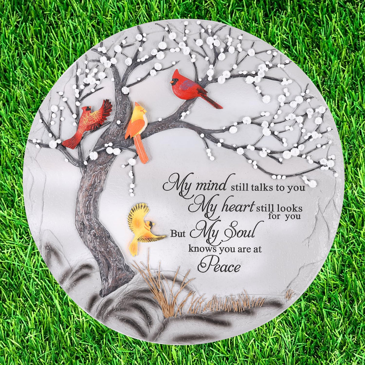 Cardinal Memorial Graden Stones, Garden Stones in Memory of Loved Ones, Memorial Gifts for Loss of