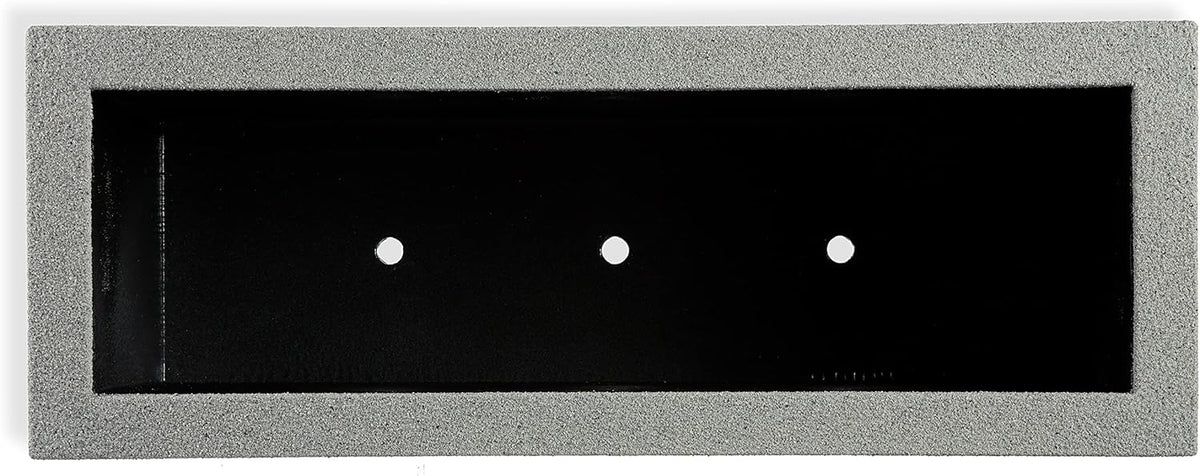 PolyStone Milan Tall Modern Outdoor/Indoor Rectangular Trough Planter, 46" L X 17" W X 19" H