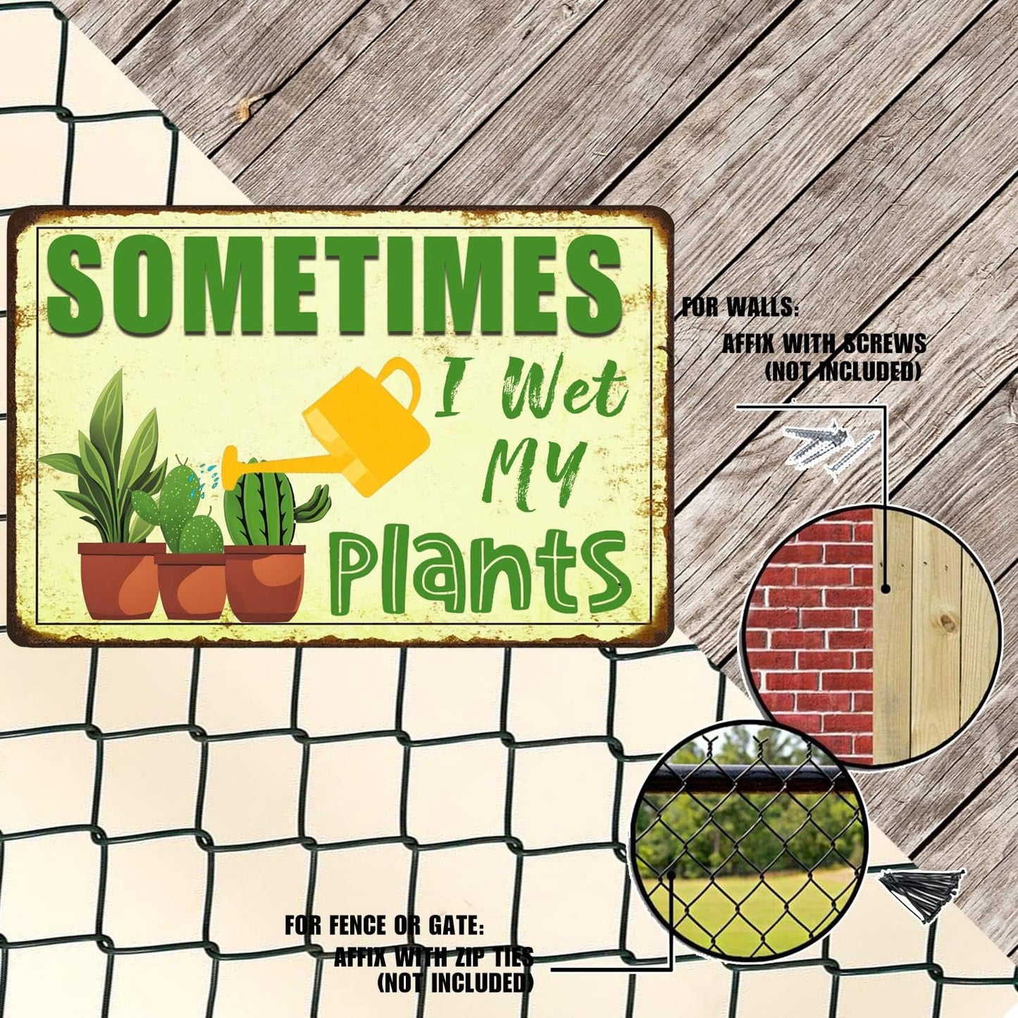Funny Signs Garden Decor Outdoor Vintage Garden Decorative Metal Sign Gifts For Women Plant Lover