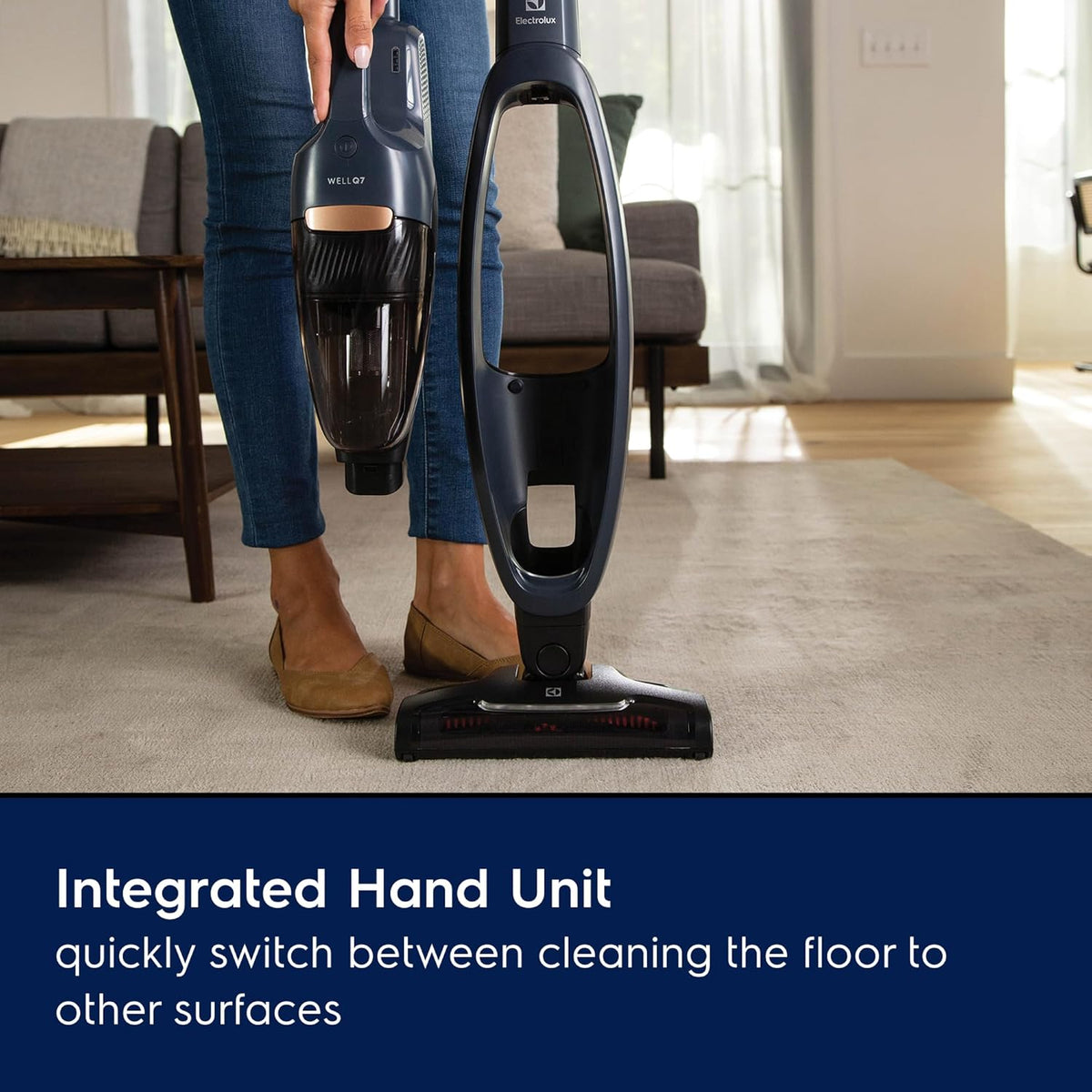 Electrolux WellQ7 Cordless 2-in-1 Vacuum with High Suction Power and 5-Step Filtration System