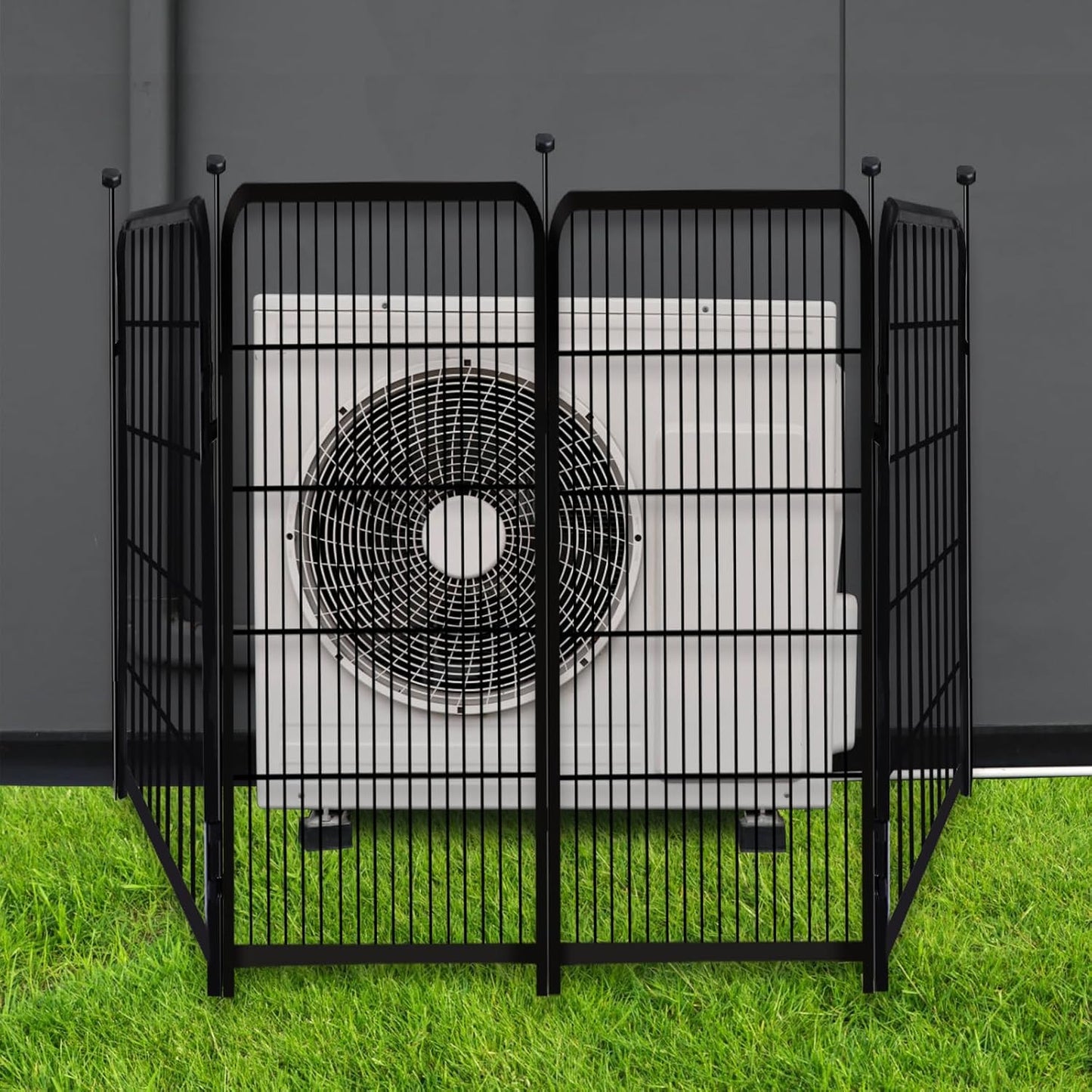 Garden Fencing 36 Inch High, 4 Panels Total 8.9 Ft(L) Dog Fence Outdoor for Yard, 4 One-Sided