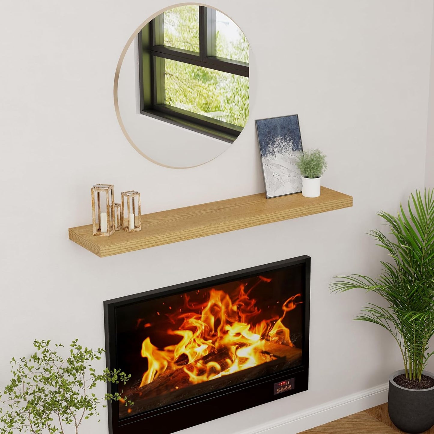Floating Shelves 48 Inch Long, 48"W x 9"D Wall Shelf Invisible Bracket, 9 Inch Deep Floating Shelf