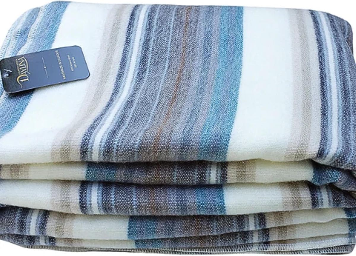 Alpaca Wool Throw Blanket | Super Soft, Lightweight, Breathable and Hypoallergenic | Non-Itchy or