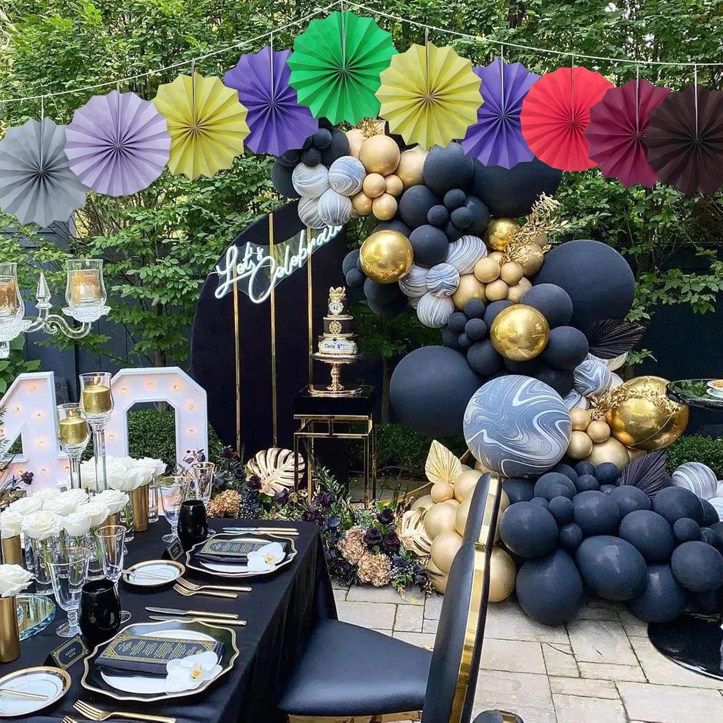 Gray Party Decorations,Wedding Decorations for Party Events Accessories,Anniversary