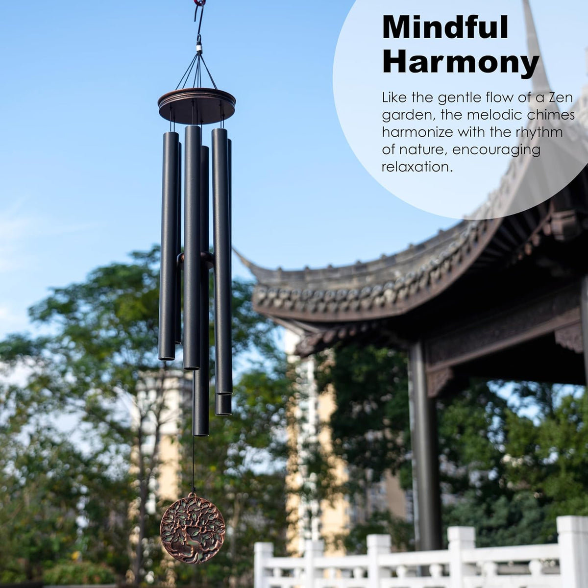 Vanquer Large Wind Chimes for Outside Deep Tone - 46'' Wind Chimes Outdoor Clearance, Memorial