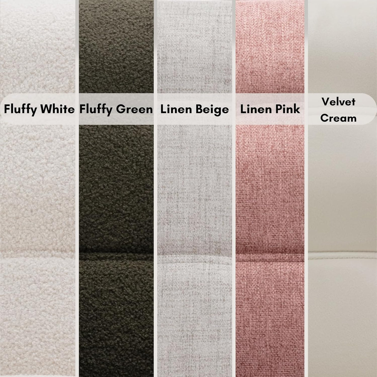 48" Small Loveseat Sofa, Modern Sherpa Mini Sofa Couch 2-Seater Fluffy Love Seat with Quilting