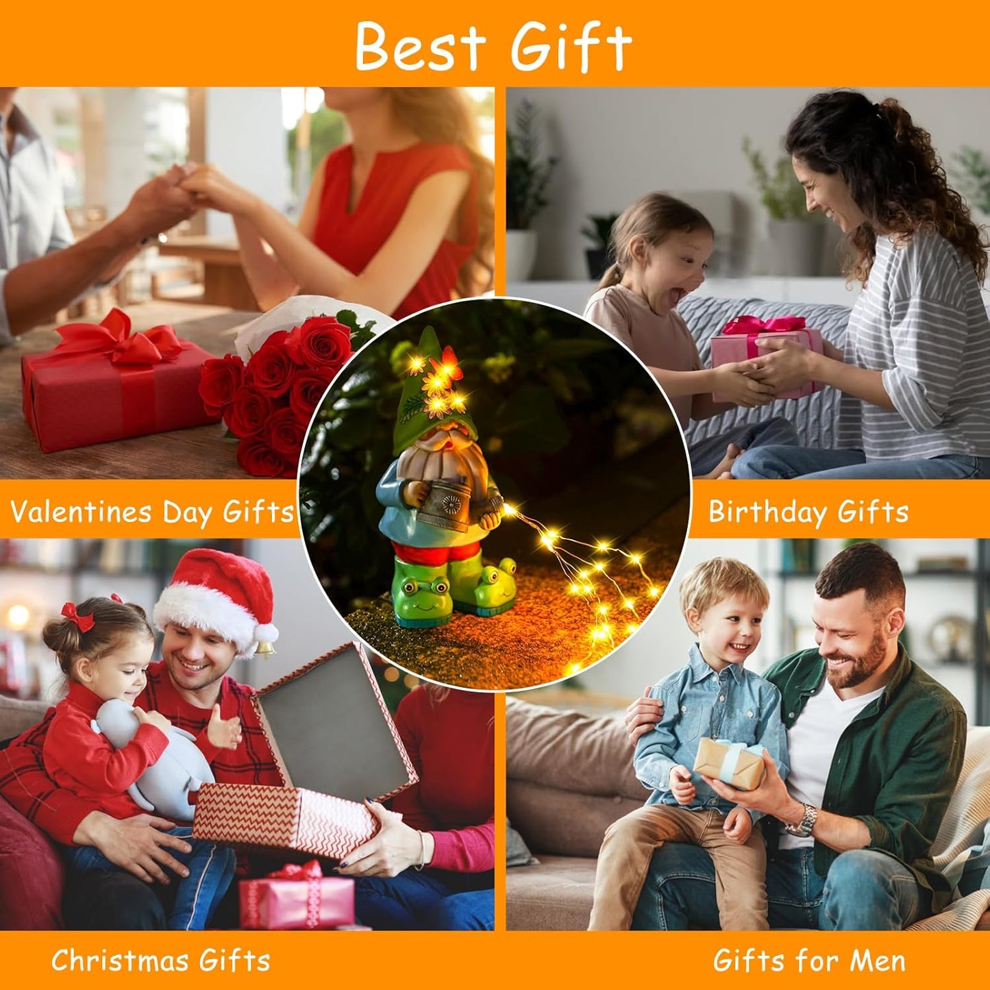 Solar Watering Can Gnome Light Waterproof - Funny Gnome Mother' s Day Gifts for Mom Women Solar