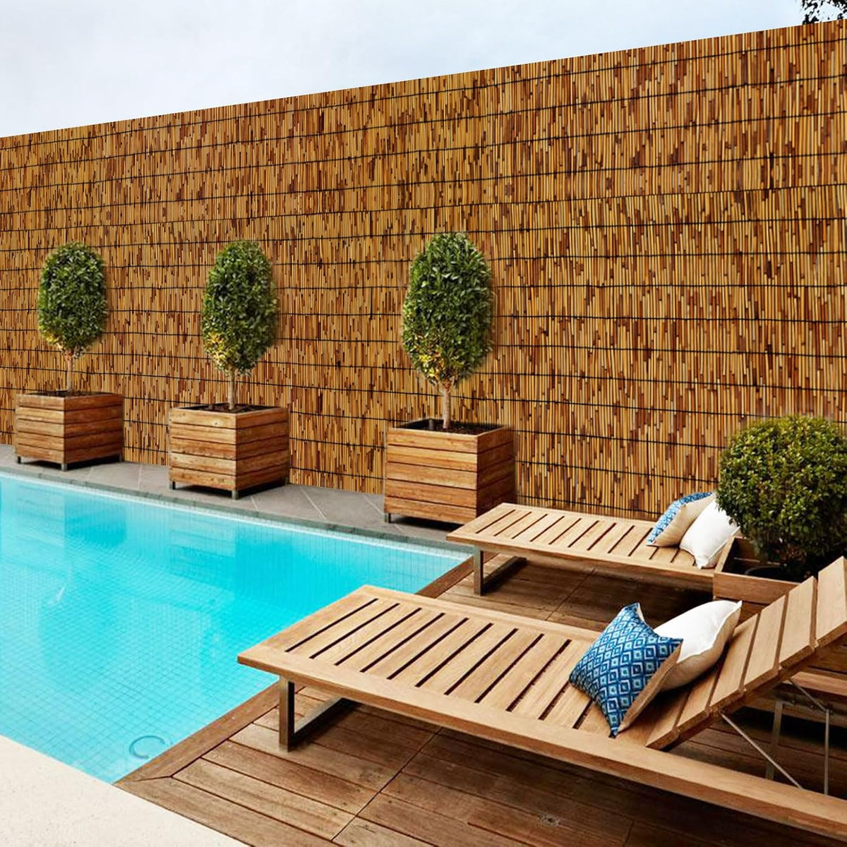 Reed Fencing Rolls,Bamboo Screens Outdoor for Patio,6 Feet High,Suitable for Patio Garden Balcony