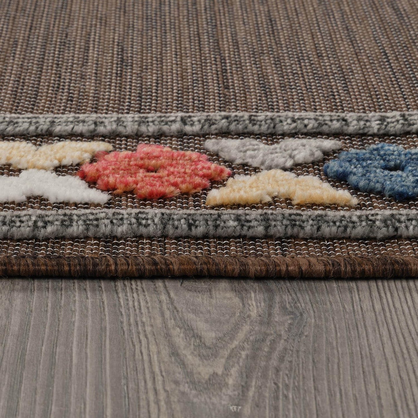Beverly Rug Outdoor Runner Rug 2x7 Modern Floral Bordered Area Rugs for Indoor and Outdoor Patio