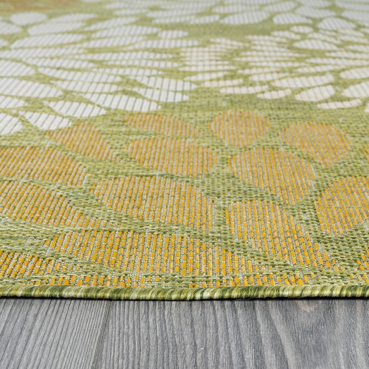 Beverly Rug Outdoor Rug 8x10 Modern Exotic Tropical Leaf Area Rugs for Indoor and Outdoor Patio