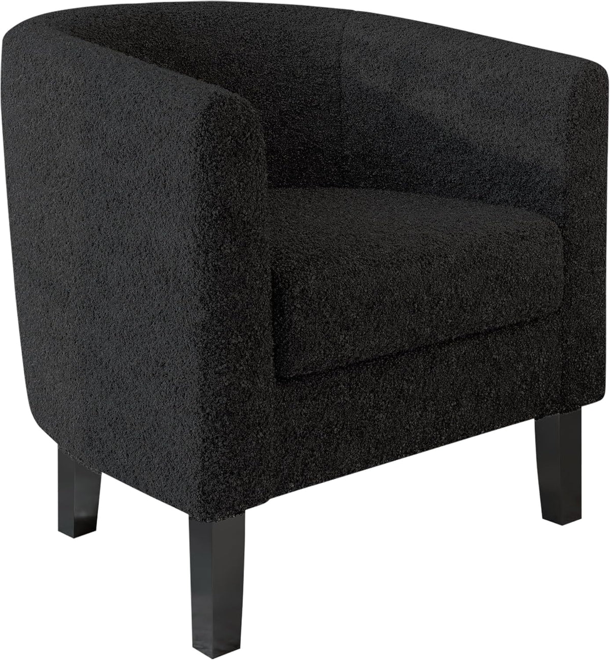 BELLEZE Living Room Chair, Teddy Polyester Accent Barrel Chair, Club Tub Sofa Chair for Bedroom