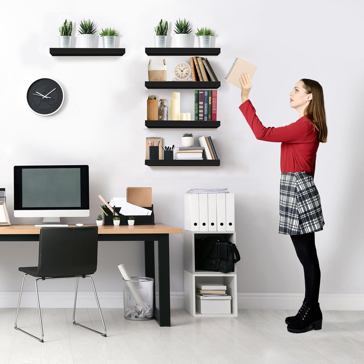 Sorbus Floating Shelves for Wall, Bathroom Shelves Wall Mounted for Kitchen, Bedroom, Living Room