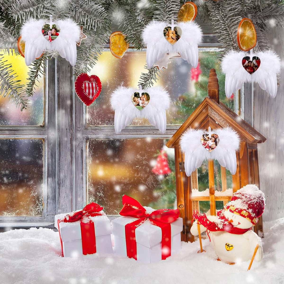 Personalized Christmas Ornaments 2024 Customized with Photo Text Ornament Keepsake Pet First