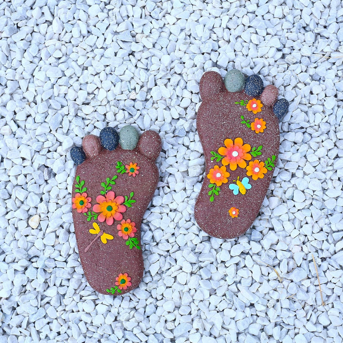 Stepping Stones Outdoor - Garden Decorative Stones for Patio, Deck, Garden or Sidewalk Home Decor