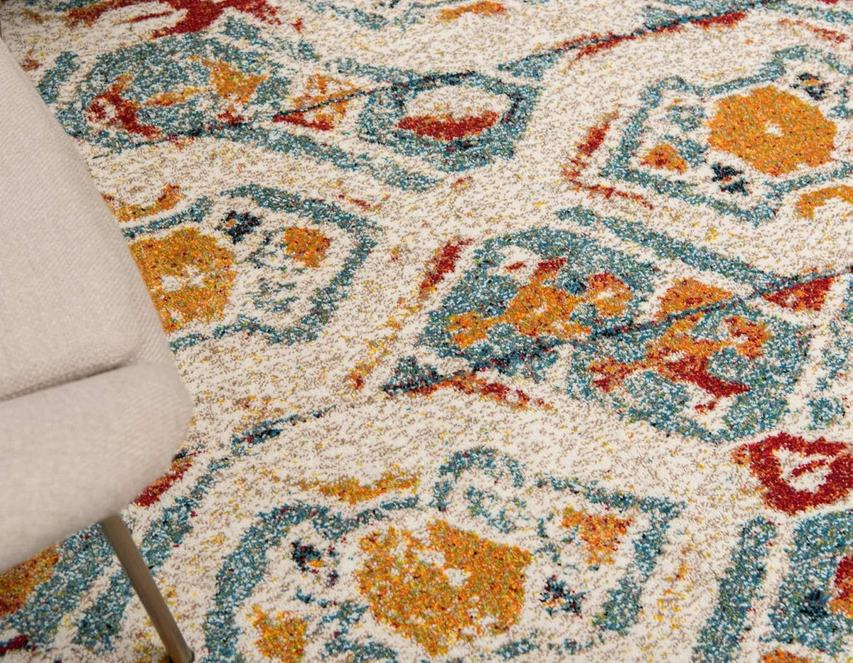 Unique Loom Rosso Collection Vintage, Geometric, Bohemian, Traditional, Distressed, Southwestern