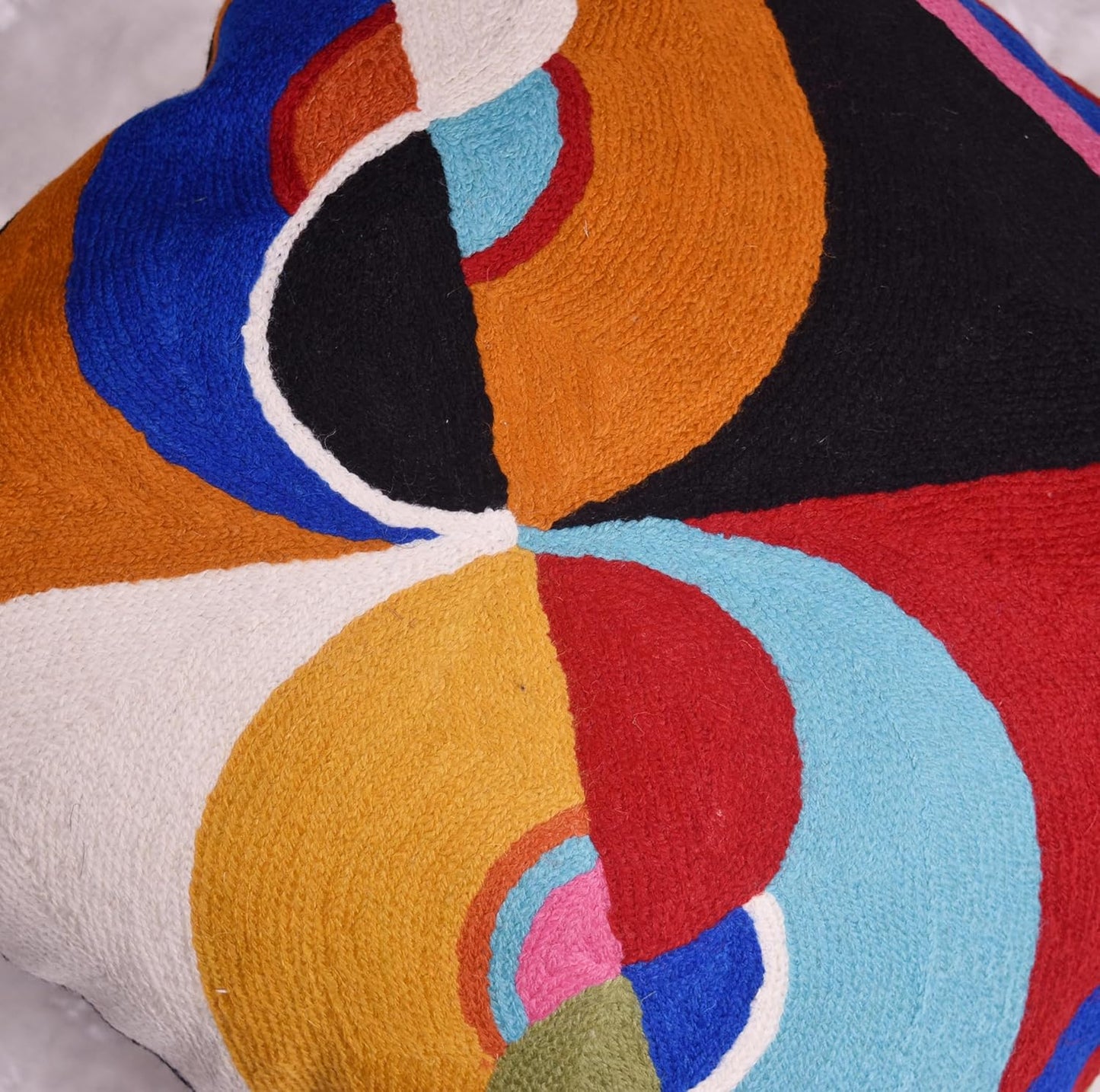 Delaunay Decorative Pillow Cover Joy Modern Couch Pillowcase Contemporary Couch Cushion Abstract