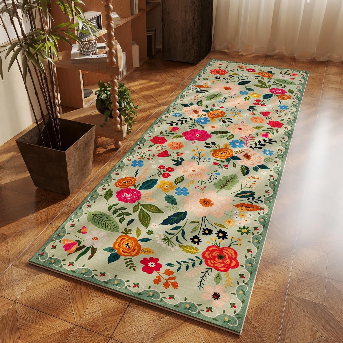 Runner Rug for Hallways Kitchen Rug Non Slip 2'6''x8' Washable Runner Rugs with Rubber Backing Soft