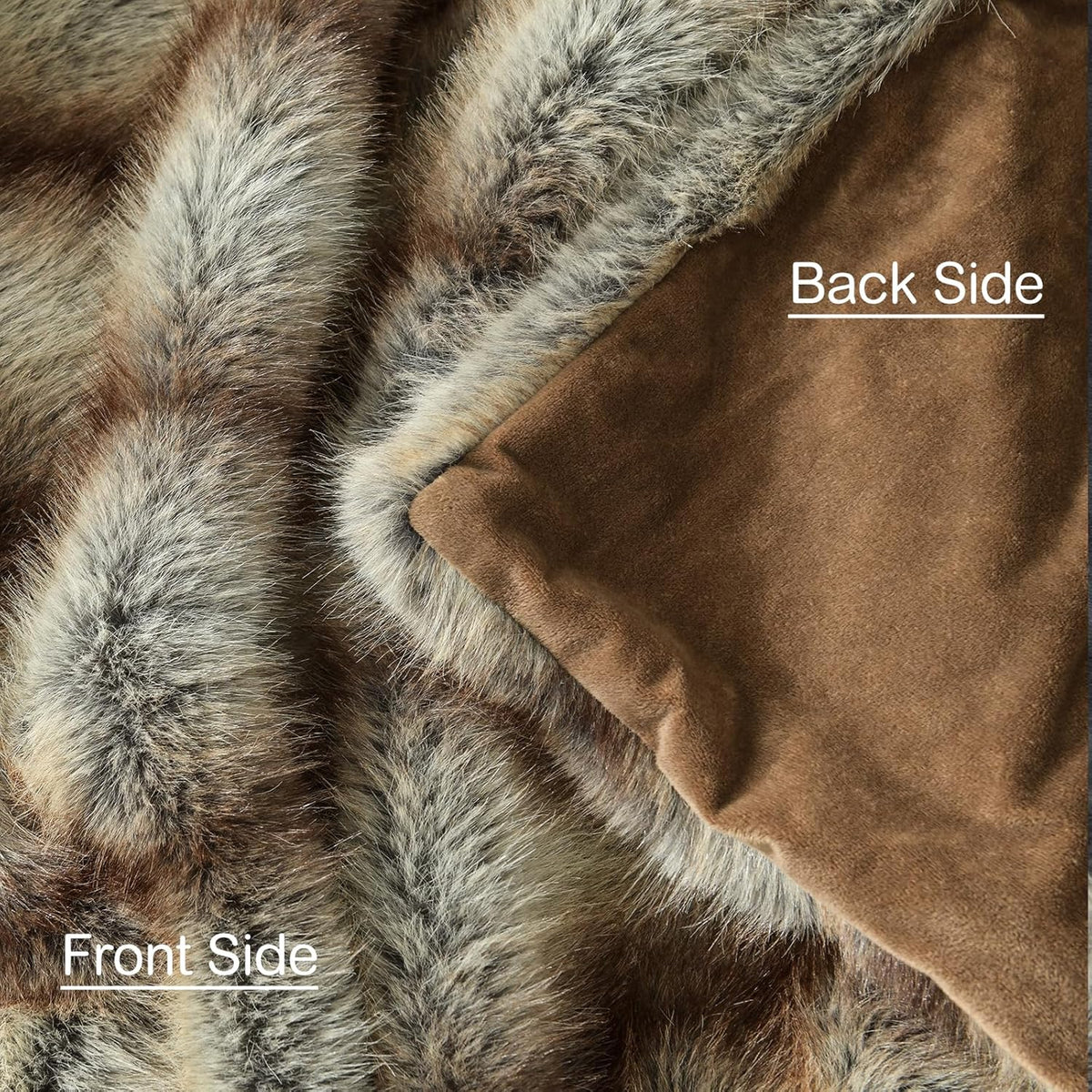 HORIMOTE HOME Luxury Plush Blanket, Soft & Cozy Fur Throw Blanket for Couch, Bed and Sofa, Fluffy