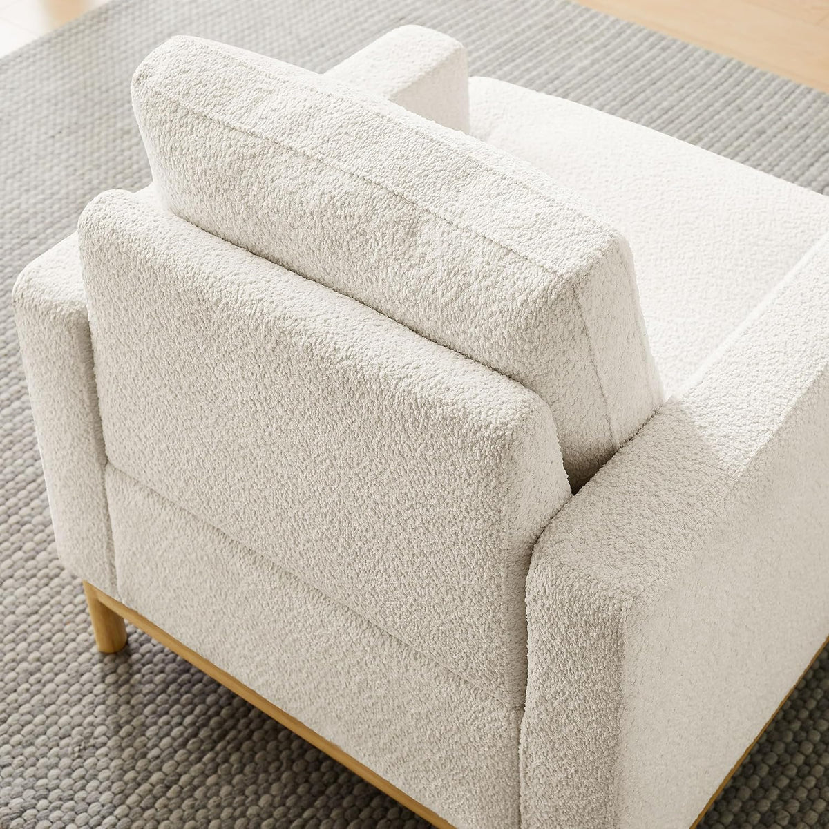 Oversized Accent Chair, Mid Century Modern Upholstered Armchair for Living Room, Comfy Chair for