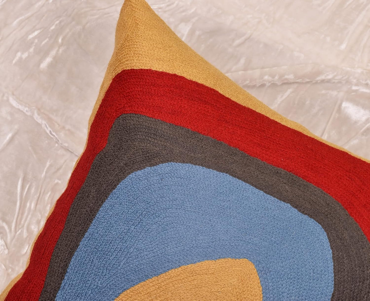 Kandinsky Modern Pillow Cover - Ruby Abstract Pillowcase Farmhouse Chair Contemporary Cushion