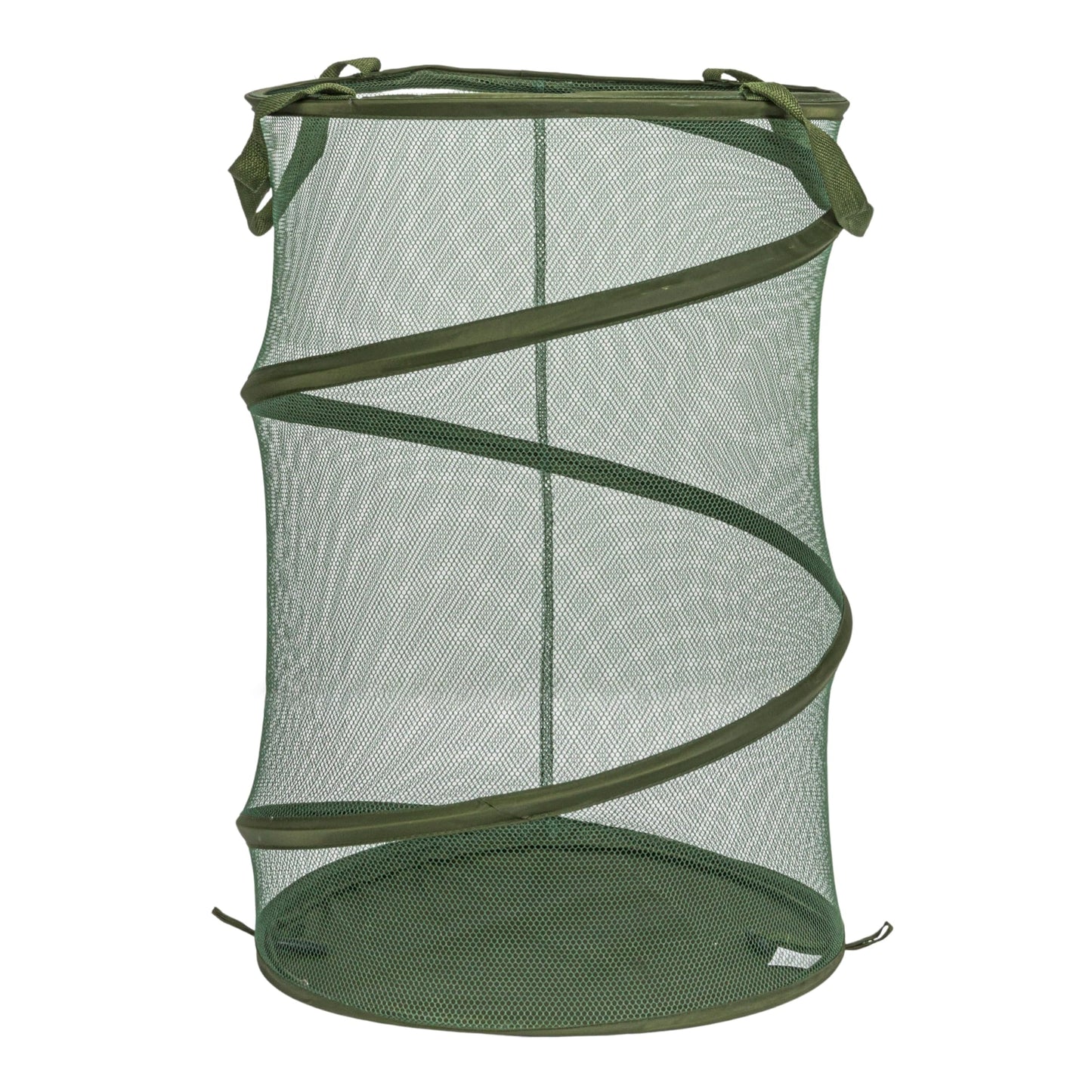Household Essentials Pop-Up Mesh Laundry Hamper, Olive Green
