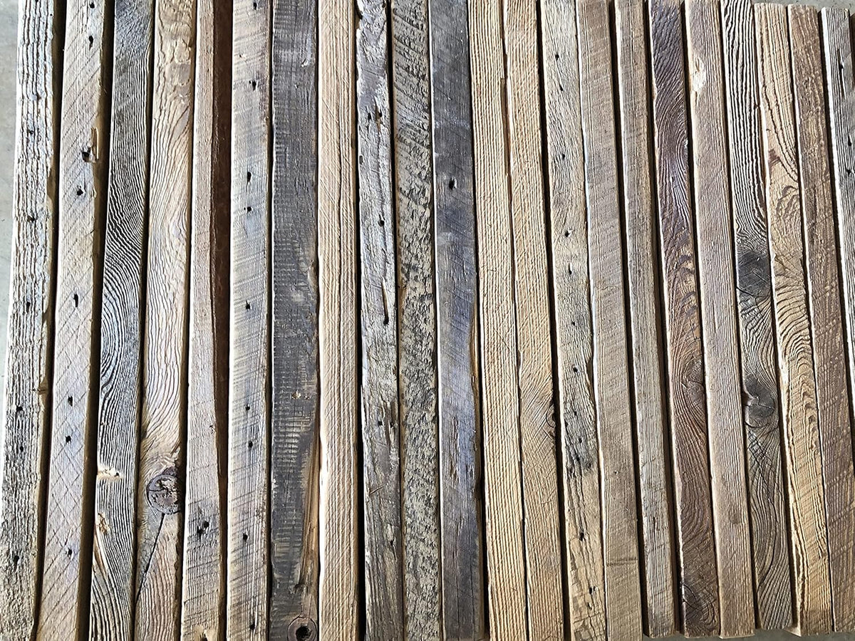 Urban Legacy Deep Floating Shelves | Reclaimed Barn Plank Deep Floating Shelves with Low Profile