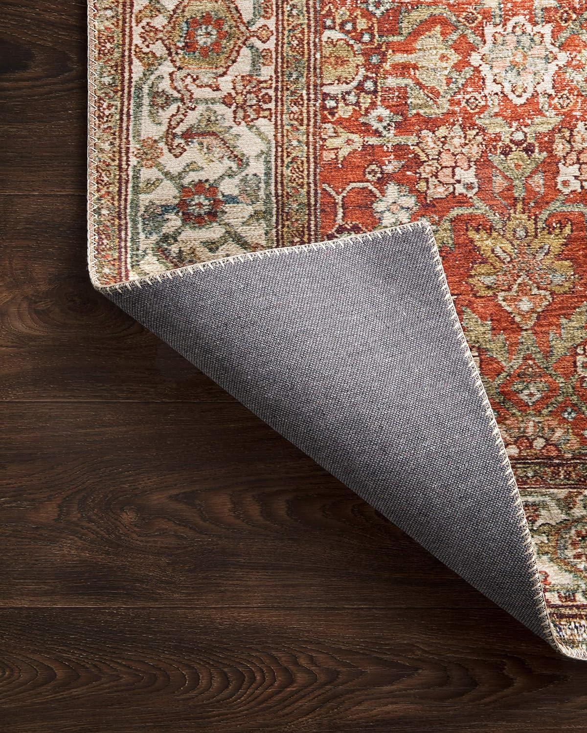 Loloi Layla Collection LAY-05 Ocean/Multi 3'-6" x 5'-6" .13" Thick Accent Rug, Soft, Durable