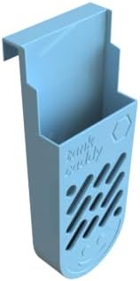 The Tank Caddy is a carrier that hangs inside your toilet tank, while trapping the soot that