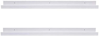 AZSKY Floating Picture Shelves Denver Modern Wall Mount – Long Narrow Picture Ledge - 36 Inch Set
