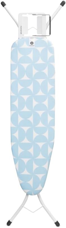 Brabantia Size A Compact Small Ironing Board (43x12 in) 7 Height Options, Adjustable Steam Iron