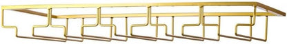 Wine Glass Rack - Under Cabinet Stemware Wine Glass Holder Glasses Storage Hanger 1 Pack Metal