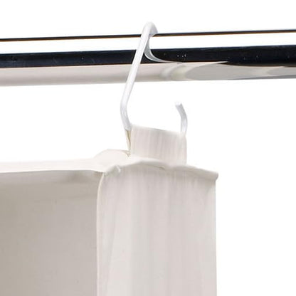 Household Essentials 311342 Hanging Closet Organizer | 3 Pocket Shelves | Natural Canvas