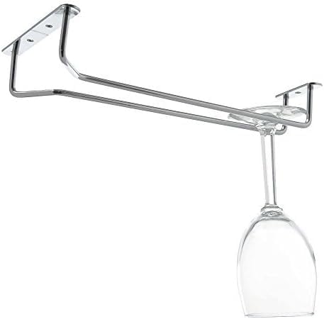 TrueCraftware- 10-Inch Wine Glass Rack Chrome Finish Set of 2- Stemware Rack Wire Hanging Rack