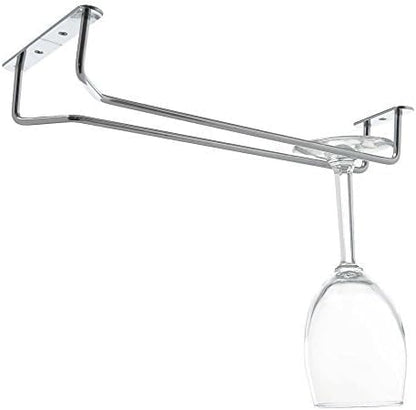TrueCraftware- 10-Inch Wine Glass Rack Chrome Finish Set of 2- Stemware Rack Wire Hanging Rack