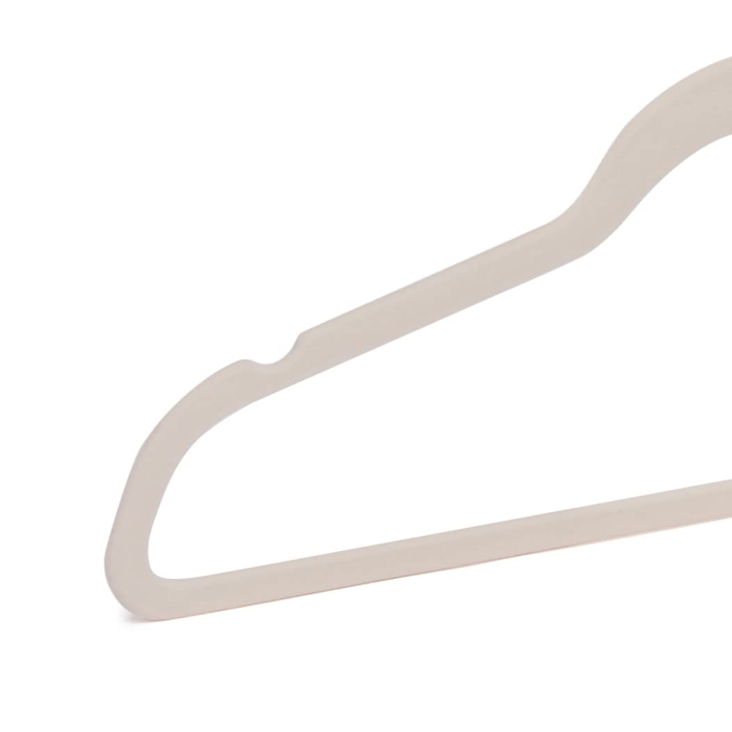 Amazon Basics Space Saving Slim Velvet Non-Slip Suit Clothes Hangers, Sturdy Construction, Closet