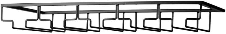 Wine Glass Rack - Under Cabinet Stemware Wine Glass Holder Glasses Storage Hanger 1 Pack Metal