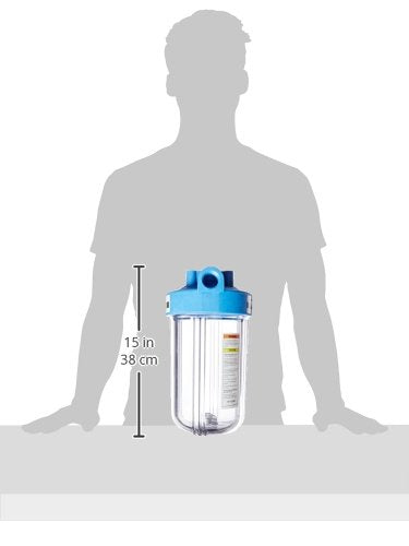 Pentair Pentek 166219 Big Clear Filter Housing, 1" NPT #10 Whole House Heavy Duty Water Filter