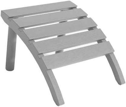 Adirondack Ottoman, All Weather Foot Rest for Adirondack Chair, HDPE Plastic Adirondack