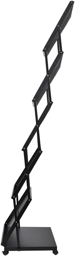 brochure display stand&Foldable Magazine Rack with 5 Pockets for Exhibition and Trade Show