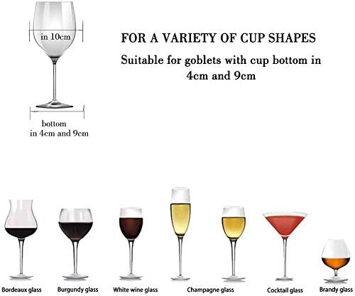 Wine Glass Rack - Under Cabinet Stemware Wine Glass Holder Glasses Storage Hanger Metal Organizer