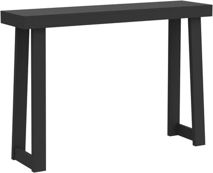 Plank+Beam Solid Wood Console Table, 46.25 Inch, Sofa Table, Narrow Entryway Table for Hallway