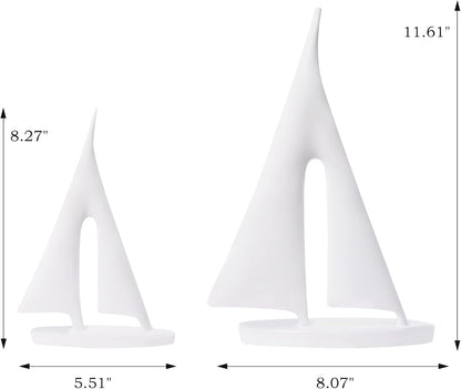 Modern Sculptures Home Decor, Sailboat Decor Ornament, Boat Decorations Statue Decor, Art