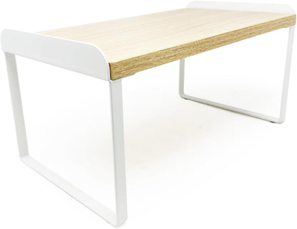 Mitus Shelf Organizer and Storage, Tiered Wood Cabinet Rack for The Kitchen Counter, Bathroom