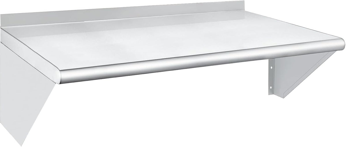 HARDURA Stainless Steel Shelf 18" x 36", 340lb Commercial Shelves Wall Mount Metal Shelving with