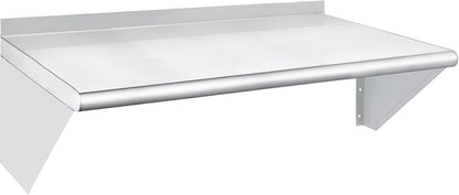 HARDURA Stainless Steel Shelf 18" x 36", 340lb Commercial Shelves Wall Mount Metal Shelving with
