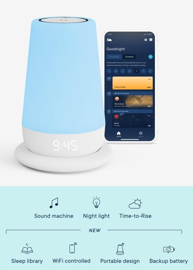 Hatch Rest+ Baby & Kids Sound Machine | 2nd Gen | Child’s Night Light, Alarm Clock, Toddler Sleep