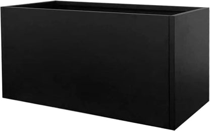 Black Planter Box Galvanized Steel Metal Planter Rectangular Indoor Large Outdoor Planters Steel